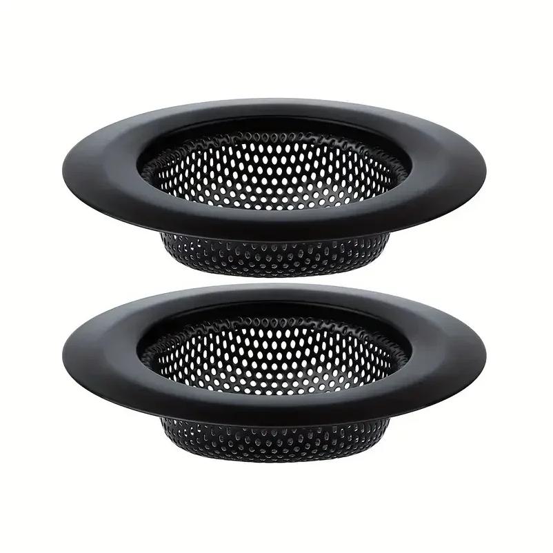 2Pcs Kitchen Sink Filter Stainless Steel Mesh Sink Strainer Filter Bathroom Sink Strainer Drain Hole Filter Trap Waste Screen