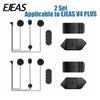 EJEAS V6 Pro+/V4 Plus Microphone Headset Type-C Plug Double-Sided Tape Base Mounting Clip Motorcycle Helmet Intercom Accessories