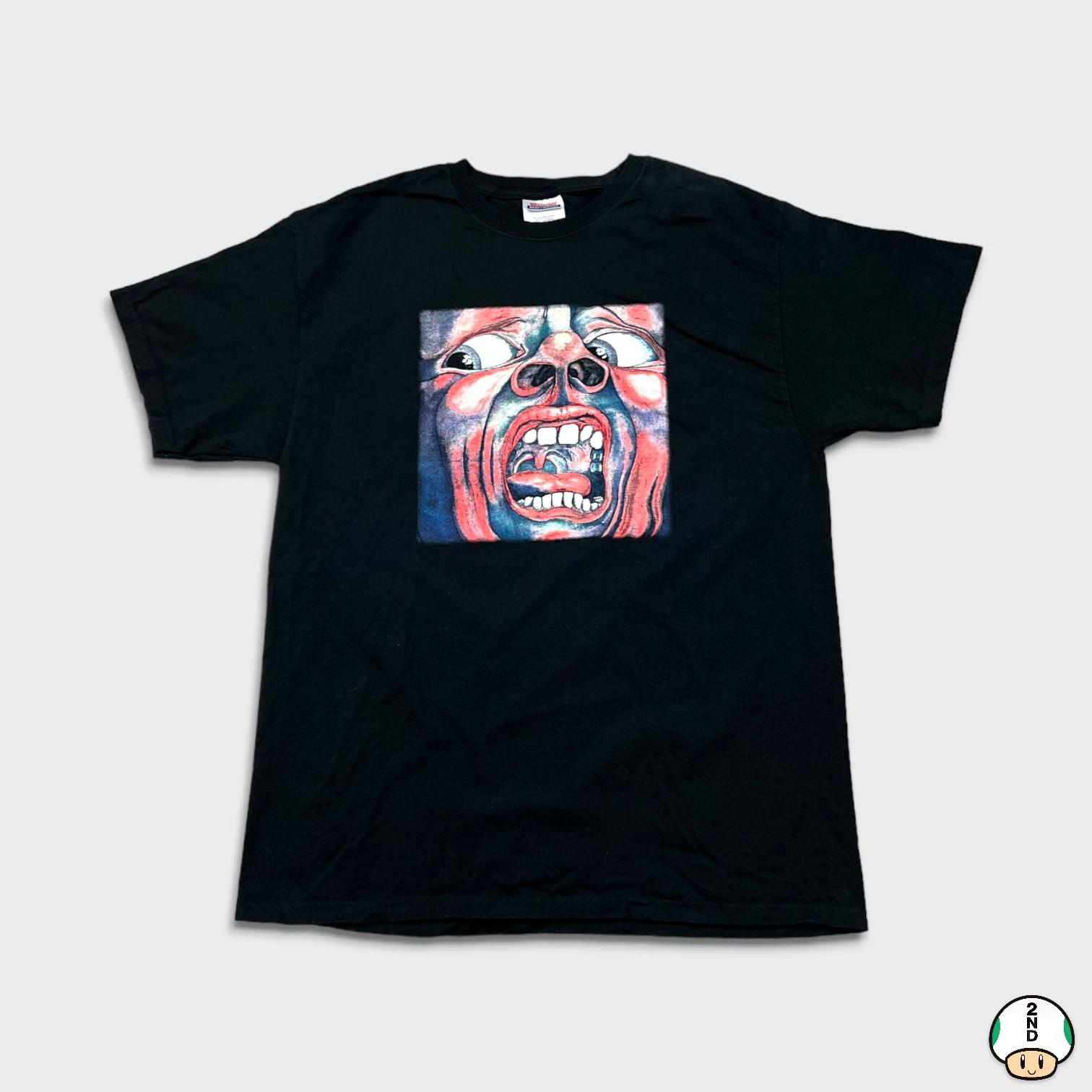Vintage Y2K Crimson King T Shirt Mens Large Black Court of The King Band Tee S