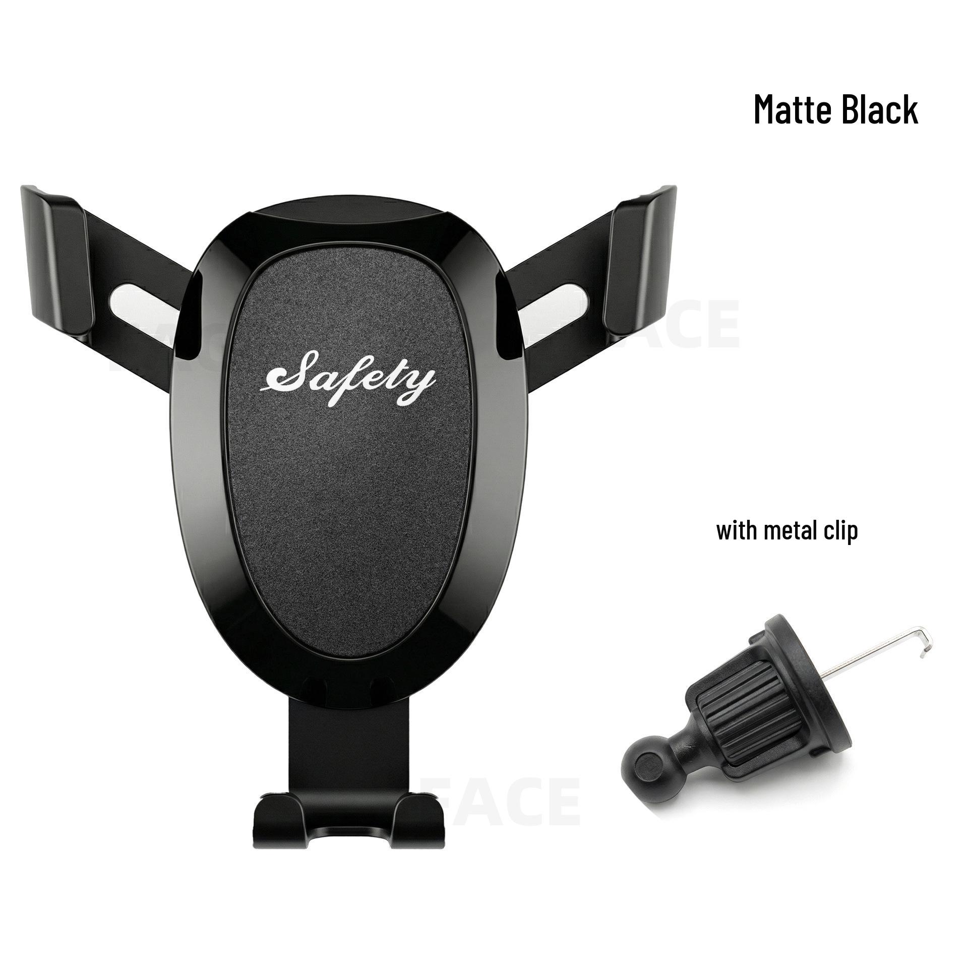 Gravity-Sensing Air Vent Car Phone Holder with Anti-Shake Support and Mirror Surface