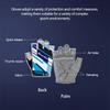 Half Finger Shock-absorbing Bicycle Gloves for Men Summer Breathable Mountain Bike Accessories Anti Slip Printed Bicycle Gloves