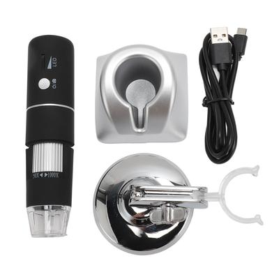 Kabelloses digitales Mikroskop, 1000-fache Vergrößerung, 1080P HD, WiFi-Mikroskopkamera mit 8 LED-Lichtern