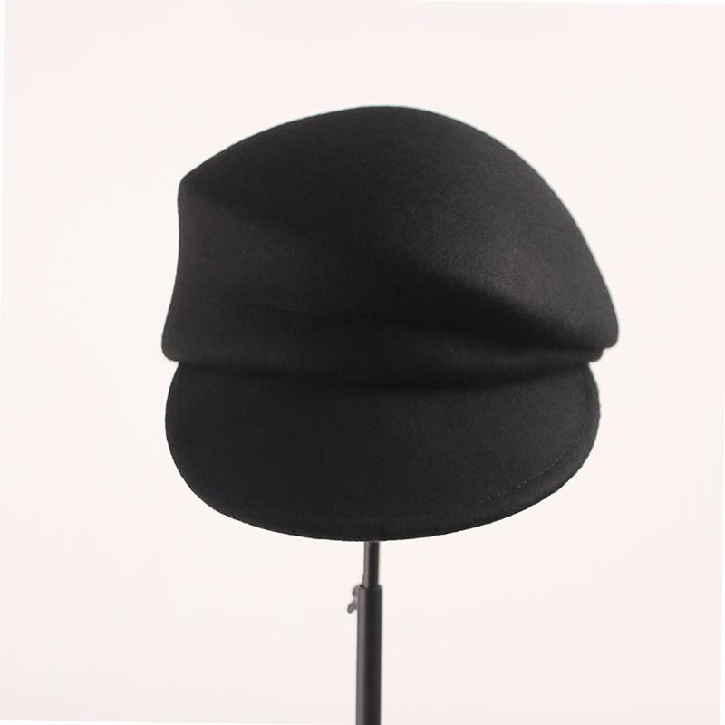 Autumn and Winter Wool Women's Retro Casual Internet Celebrity Cap Equestrian Hat Fashion Felt Hat