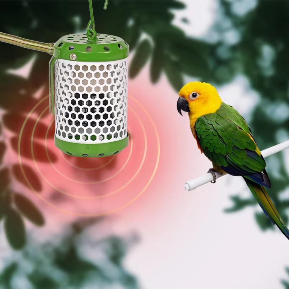 

Лампа для збереження тепла для папуг із захистом від укусів Металевий дротяний обігрівач клітки для птахів із захищеним від жування обігрівачем у приміщенні 25W Heating Lamp