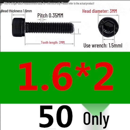 High-Strength Grade 12.9 Internal Hex Head Screws M1.4-M20