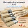 Wood Handle Thickened Hog Bristle Paint and Cleaning Brush