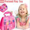 32Pcs Kids Makeup Toys Girls Real Makeup Kit Washable Non-Toxic Makeup Toy Set Retro Beauty Makeup