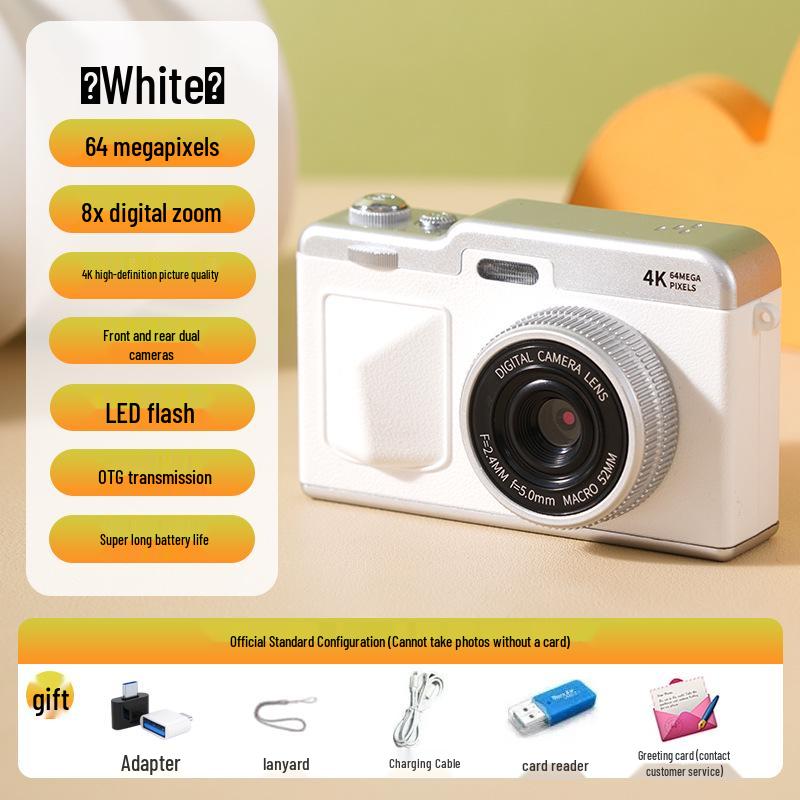 HD Flip Screen Selfie Mirrorless Camera for Outdoor Use