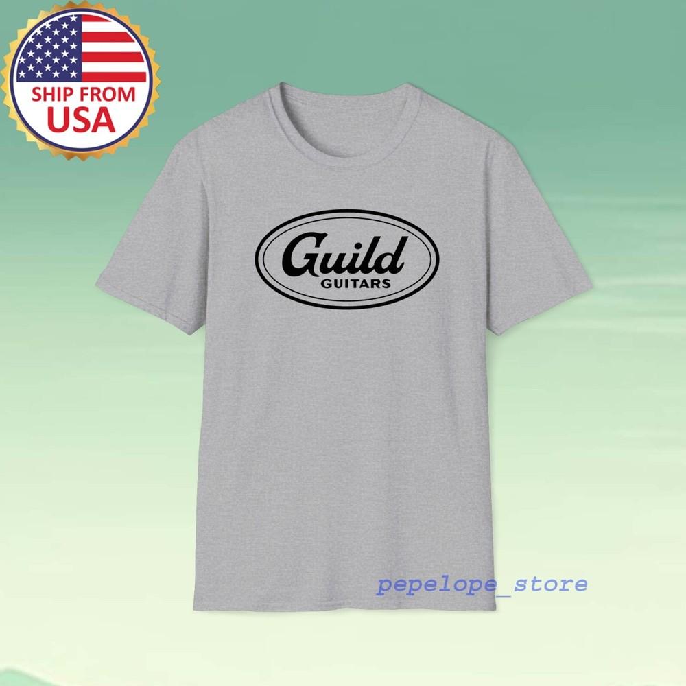 Guild Guitar Men#039;s Grey Size S5XL Unisex T-Shirt XXL