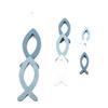 Set di 9 Pezzi di Pesci Decorativi in Legno 3 Misure Pesce Decorazione Battesimo Ragazzo Ragazza Decorazione per Battesimo Comunione e