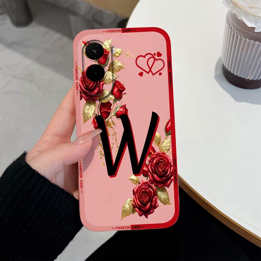 Casing For Xiaomi Poco M7 M6 M5 M4 M3 M2 Pro M5s Phone Case Fashion Letters Patterns Square Soft Matte Silicone Shockproof Back Cover For Xiaomi Shell