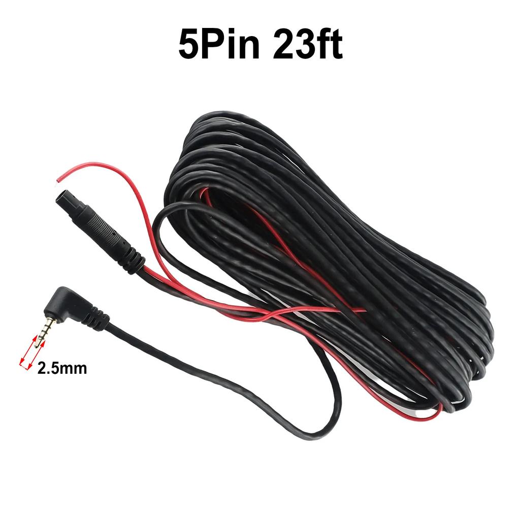 Cord Wire Extension Cable Metal Parts Plastic Replacement 1 Pc 9m Accessories Backup Black Car 12V Outdoor Indoor