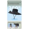 Outdoor solar-powered fan hat, breathable fishing sun hat, with adjustable fan direction and wind speed function