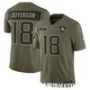 NFL Football Trikots - Bills Vikings Eagles Patriots 49ers Allen Jefferson Love Barkley Maye Warner