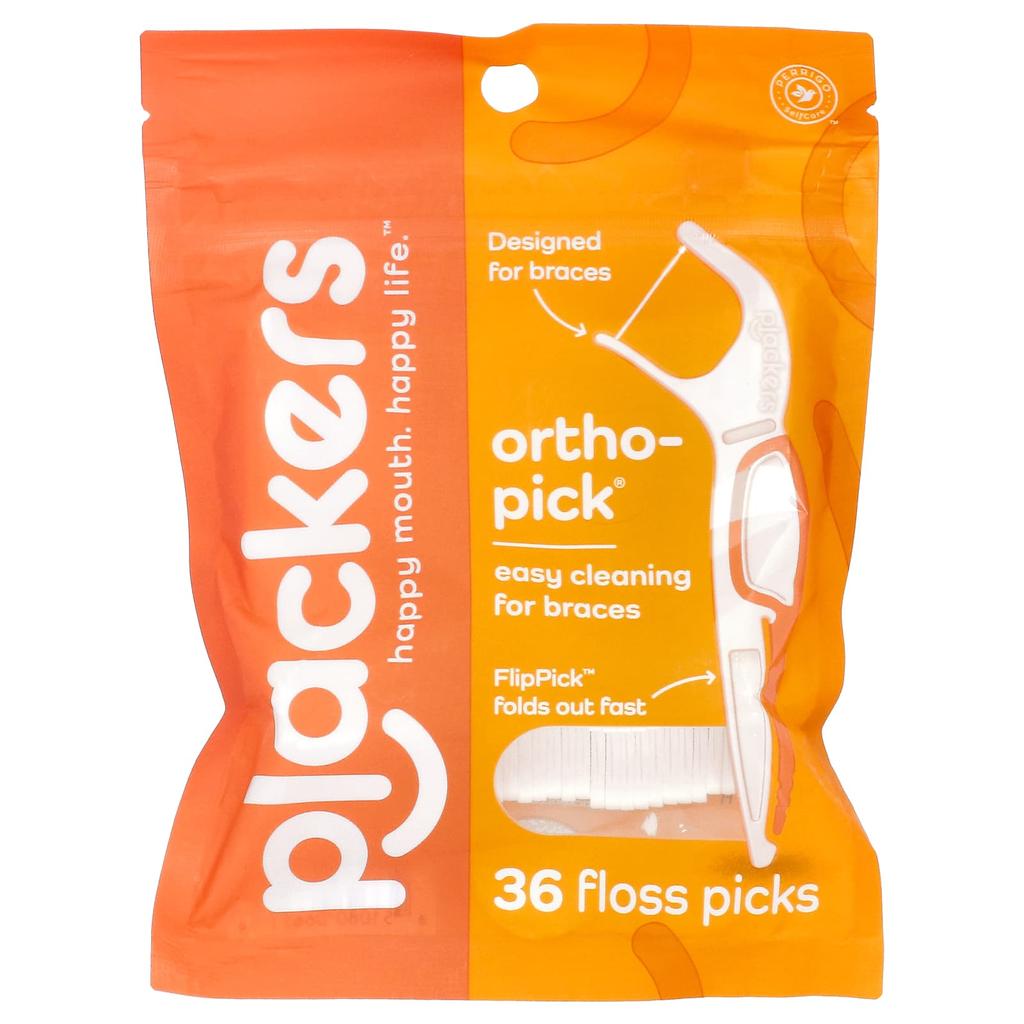 Orthopick, Disposable Dental Floss, 36 Count