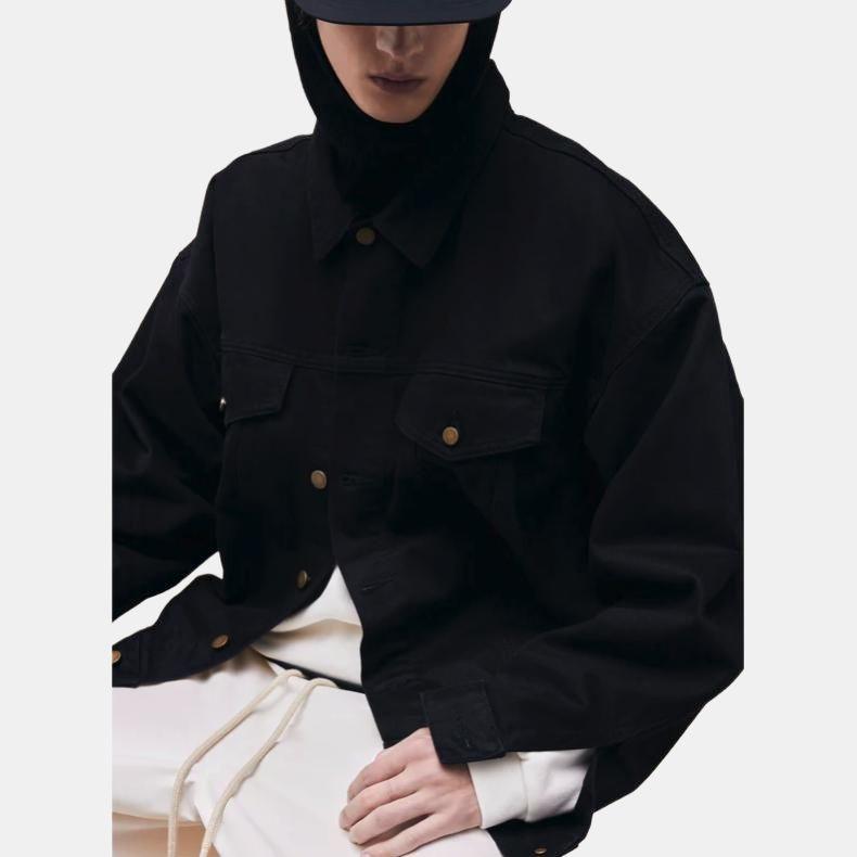 Fear of God Essentials FW23 Denim Jacket 'Jet Black' Men's 202BT234270F