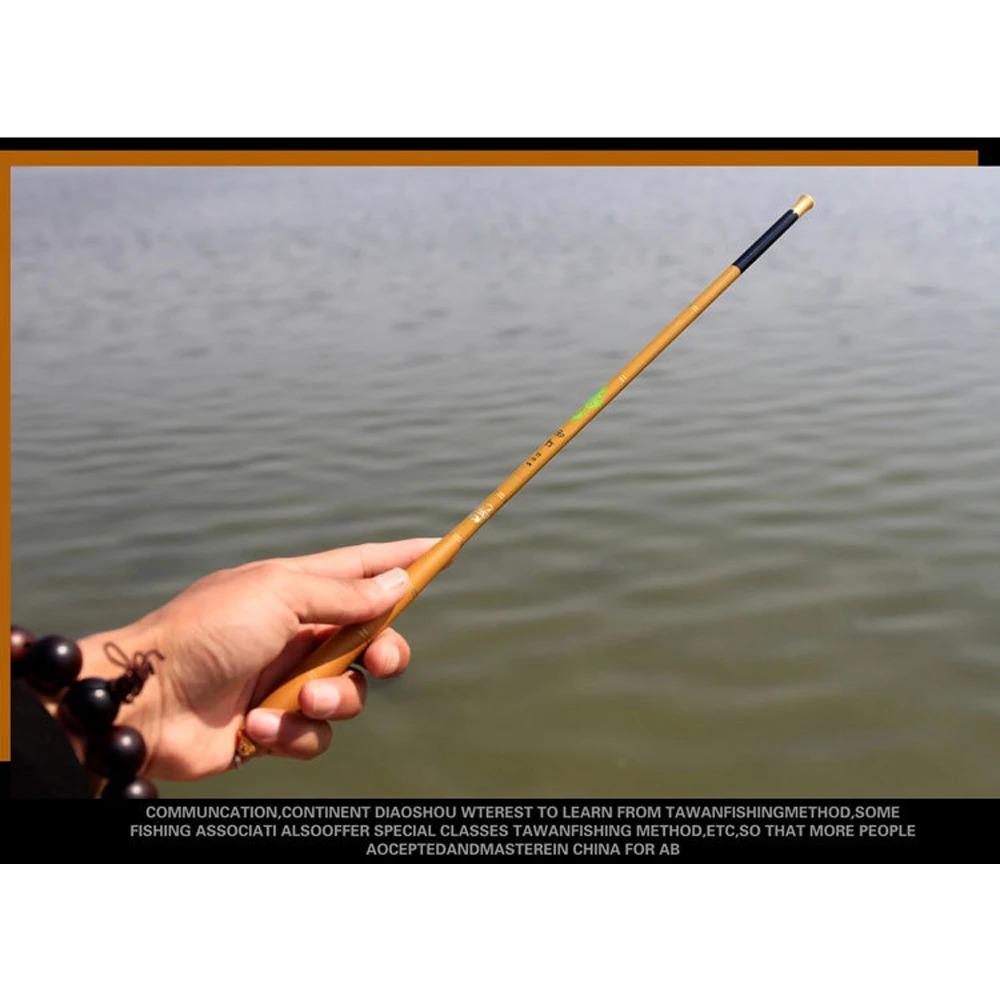 Canna da Pesca Ultracorta Mini Portatile 1.8-6.3M Pesca in Torrente Canna da Pesca Telescopica in Fibra di Carbonio Ultraleggera per Gamberi Carpa Canna da Mano