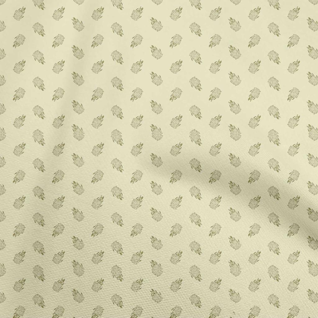 oneOone Cotton Flex Light Gray Fabric Fruits Fabric For Sewing Printed Craft Fabric By The Yard 40 Inch