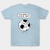 Men Black Print T-shirt Soccer You Want To Kick Me No-Cut Transfer Paper Print Cotton Tshirt