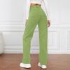 Women's High Waist Washed Women's Jeans Fashionable Versatile Straight Leg Pants