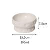 Ceramics Cat Bowl With Cheese Design Cat Food Bowl Water Plate Snack Dish Large Caliber Anti-Tip With Stand For Neck Protection