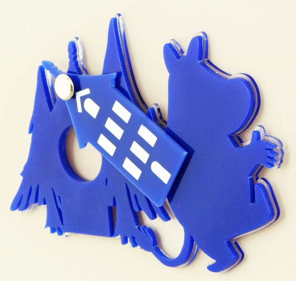 Sunfarm Moomin Door Scope Cover, Entrance, Peephole Cover, Security Item, Magnetic, Moomin KC5089