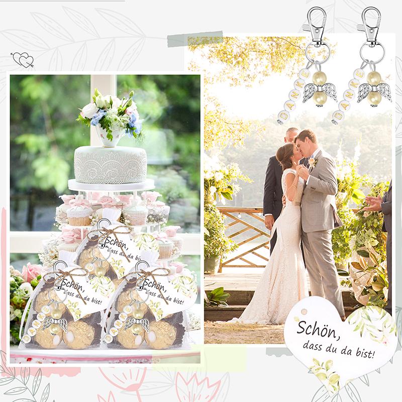 

Guardian Angel Pendants, Pack Of 36, Small Party Favours With Organza Bag, Kraft Paper, Lucky Charm, Gift For Wedding