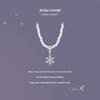 Yinziyun Originaldesign S925 Sterlingsilber Eisblume Winter Halskette für Damen