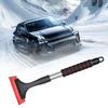 Extendable Ice Scraper with Sponge Handle Car Defrosting Snow Removal Tool Ergonomic Car Window Snow Remover for Window Frosting