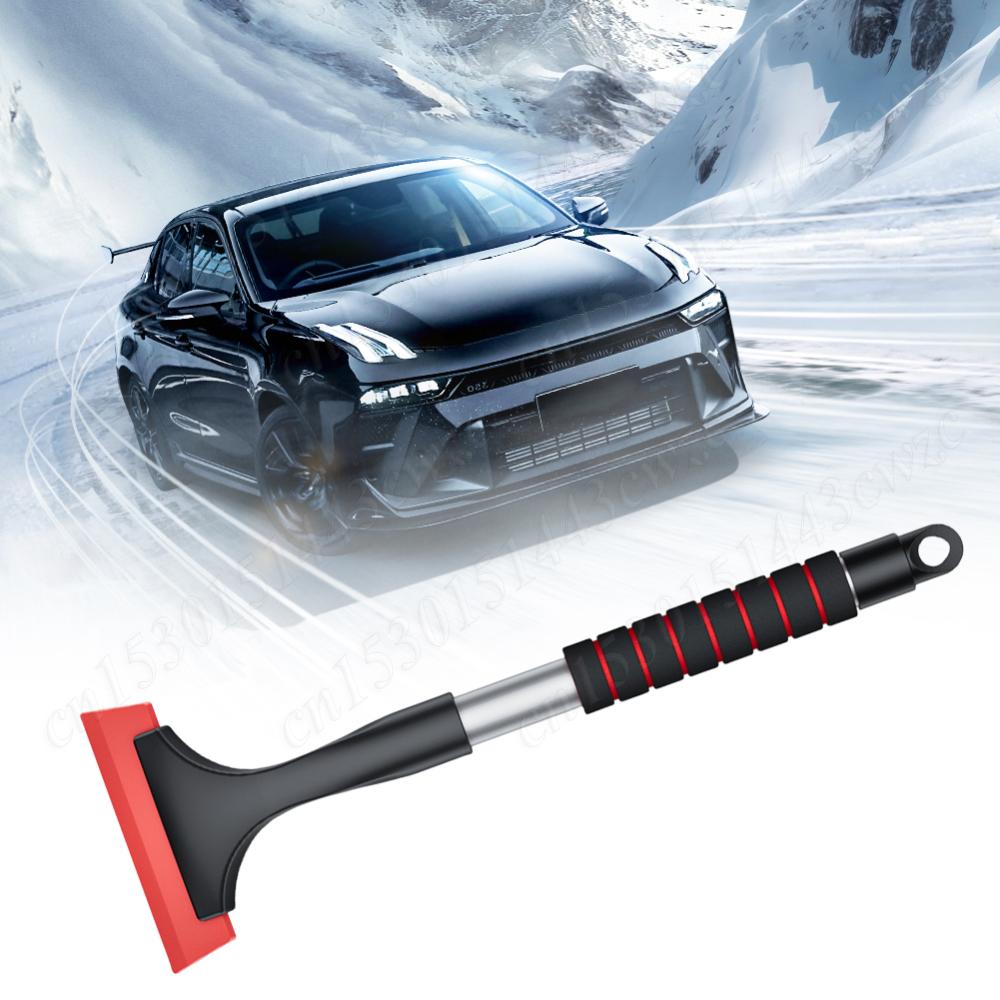 Extendable Ice Scraper with Sponge Handle Car Defrosting Snow Removal Tool Ergonomic Car Window Snow Remover for Window Frosting