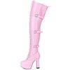 Fashion FHC12cm Chunky High Heels Women Thigh Boots,Erotic Platform Botas,Night Club Stage Jazz Dance Shoes,Black,Red,Pink,Custom Colors