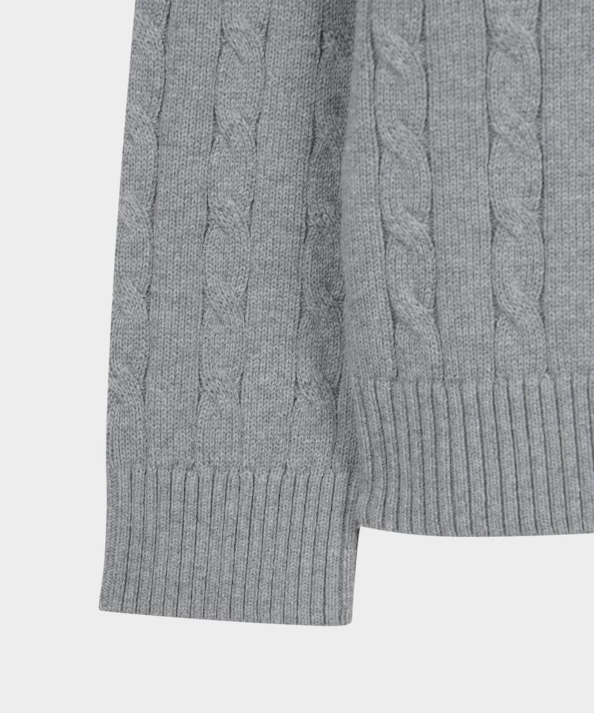 Brooks Brothers Cotton Cable Cardigan (Grey) (Bbwcmbg101)
