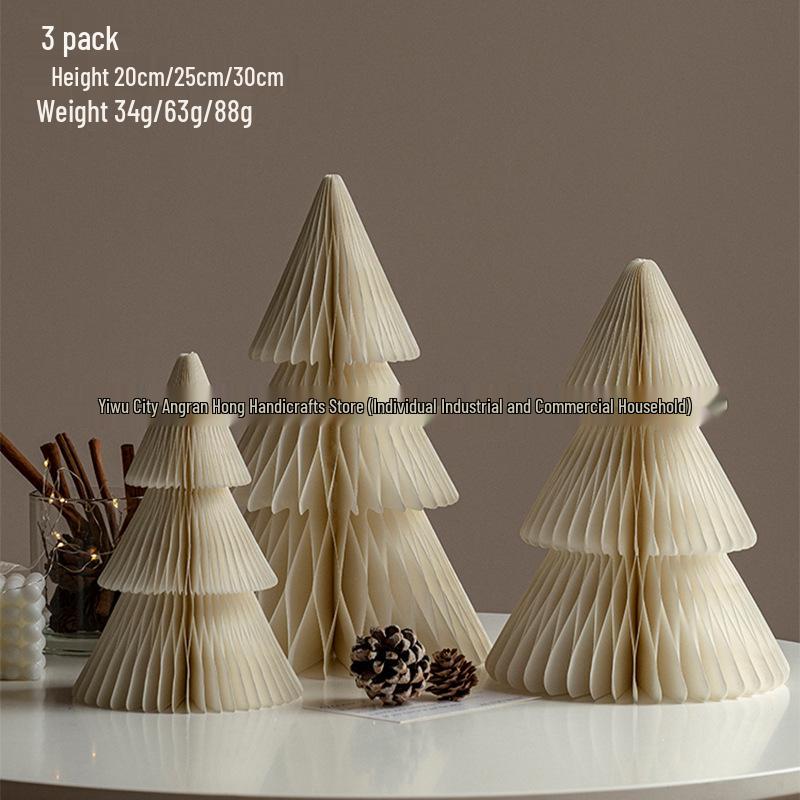 2025 Origami Christmas Tree Ornaments & Tabletop Decorations - Perfect for Holiday Scenes & Photography Props