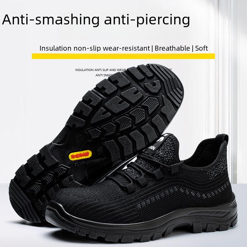 Sicherheitsschuhe für Herren: Leicht, Atmungsaktiv, Abriebfest, Stoßfest, Durchstichfest Elektriker Isolierschuhe, Sicherheitskontrollfreundlich