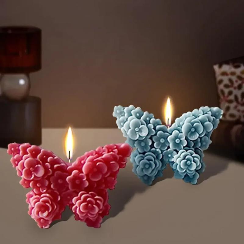 Flower Butterfly Silicone Molds for Baking DIY Epoxy Resin Crafts Hanging Decoration Aromatherapy Mold Candle Making Supplies