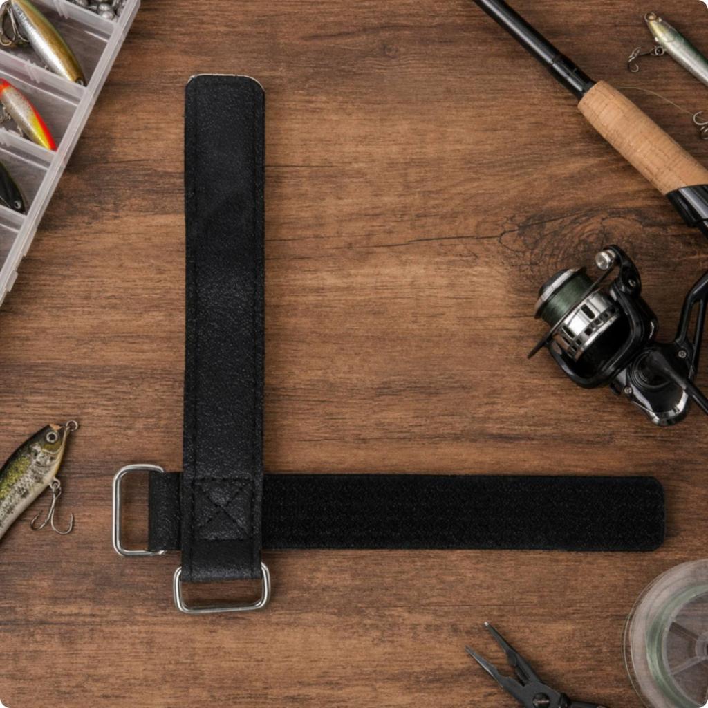 Fishing Rod Strap Adjustable Car Hook-and-Loop for Travel, Anglers