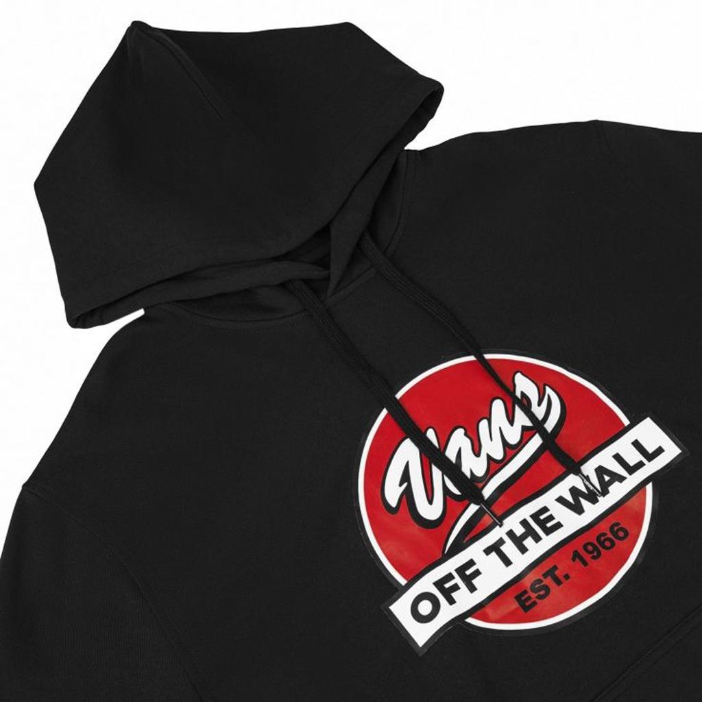 Vans Printed Pattern Sports Hoodie Unisex Hoodies Black VN0A4UU7BLK