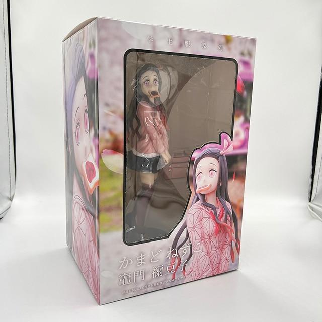 28cm Demon Slayer Anime Figure Gk Uniform Kanroji Mitsuri Action Figure Kimetsu No Yaiba Figurine Collection Model Doll Toys