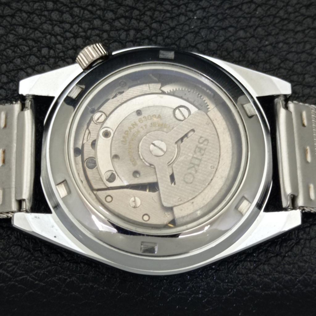 VINTAGE SEIKO 5 AUTOMATIC REFURBISHED JAPAN MENS BLACK DIAL WATCH A440533-9 Sk-a440533-1