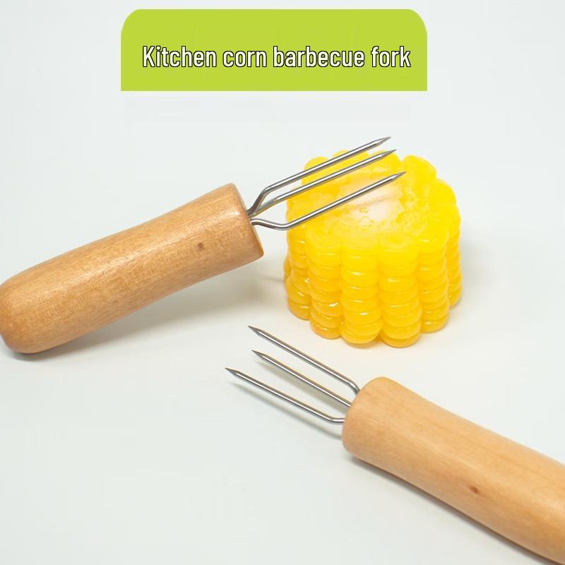 SMVP Stainless Steel 3-Prong BBQ & Corn Forks