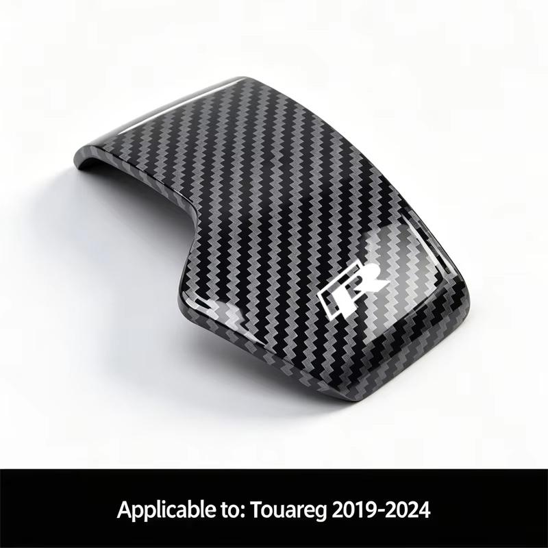 Carbon Fiber Car Gear Head Shift Knob Handle Cover Trim Sticker For VW Golf Polo GTI Tiguan R-Line Passat Santana Variant Jetta BH4