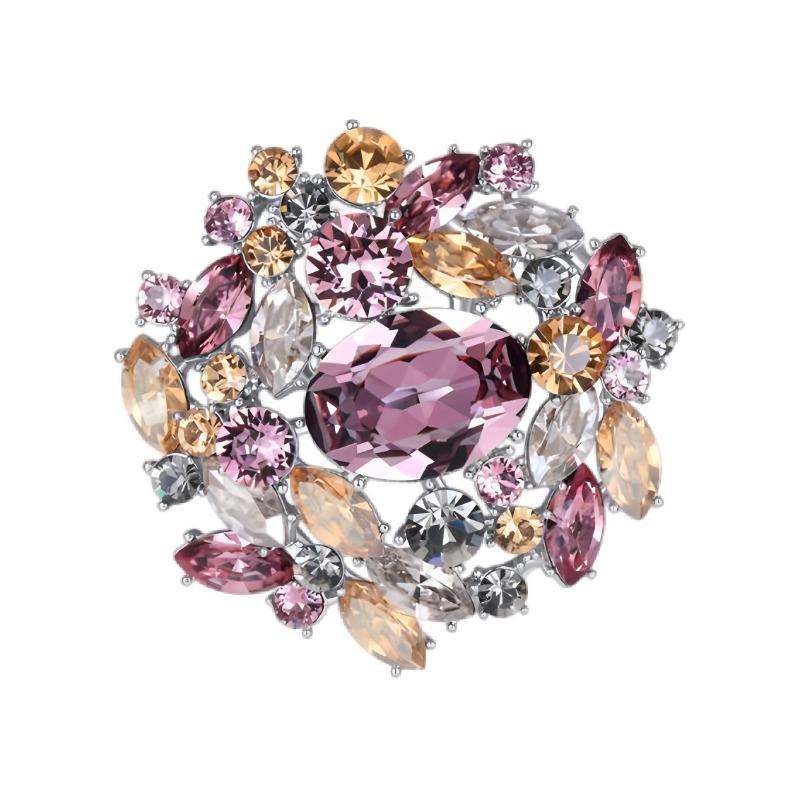 Exquisite Brooch, High-end Women's Luxurious Temperament, Crystal Corsage, Niche Design Sense Brooch