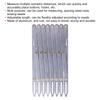 Aluminum Sewing Gauge Adjustable Length Multifunctional Anti Rust DIY Curtain Accessories for Household
