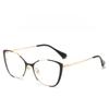 Modern Blue Light Blocking Glasses For Women With Metal Butterfly Frame Stylish And Lightweight