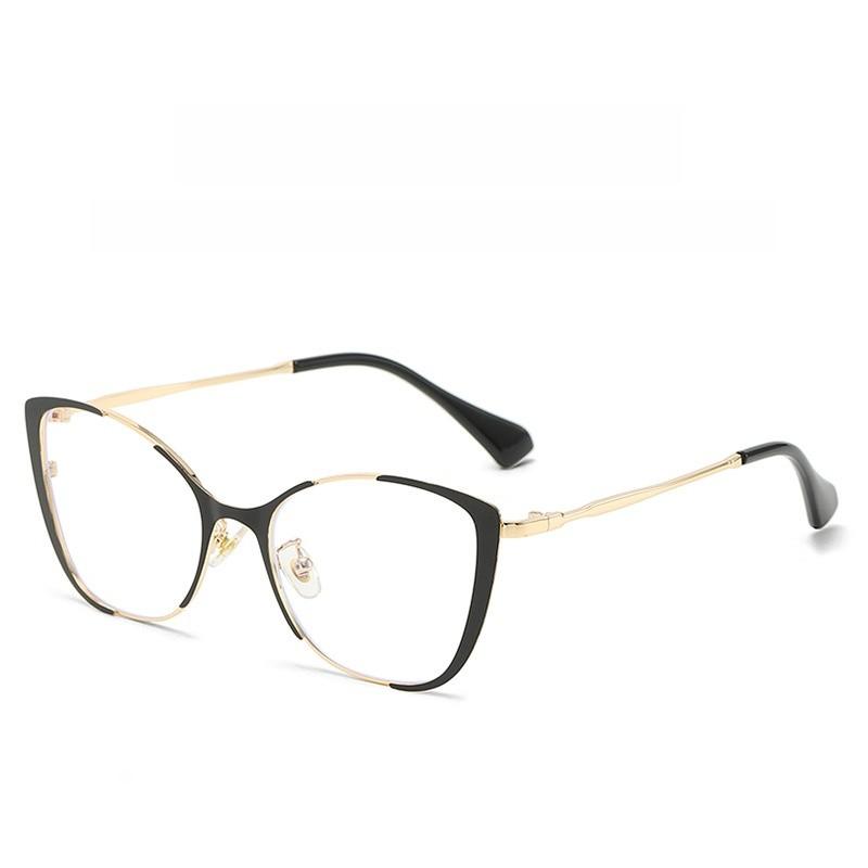 Modern Blue Light Blocking Glasses For Women With Metal Butterfly Frame Stylish And Lightweight