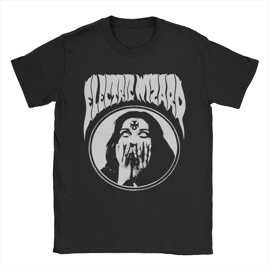Men Women Electric Wizard  Dopethrone Old School UK Doom Stoner Metal T Shirts Pure Cotton Clothing Short Sleeve Tees TShirts
