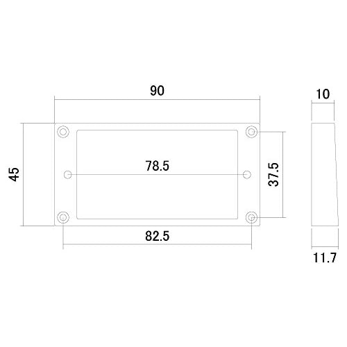 Scud Escutcheon Straight Rear Light Ivory MR-RLI