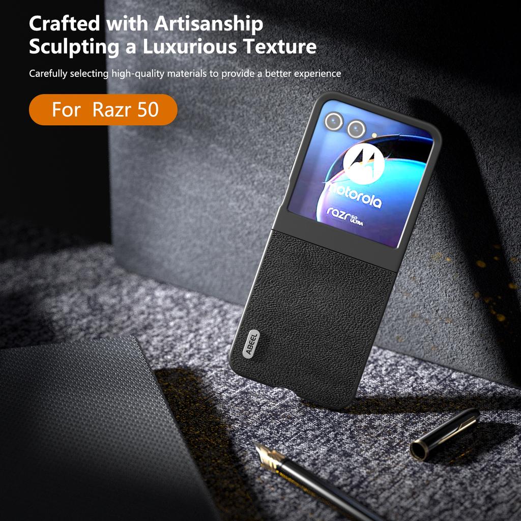 ABEEL For Motorola Razr 60/Razr 50 5G Case Litchi Texture Non-Slip Phone Cover