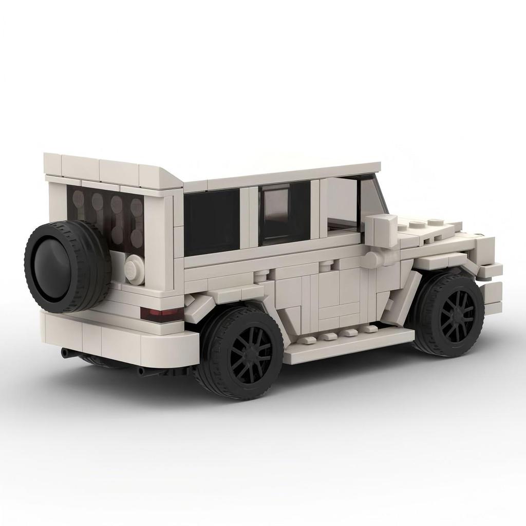 -84923 White -Amg G63 Building Block Compatible Assembly Gift Ornament Small Particles