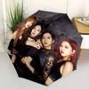 1 Stück K-Pop Gruppenporträt Regenschirm mit Kunststoffgriff, Geeignet für Alle Jahreszeiten Zuhause Reise Outdoor RegenschirmM1260